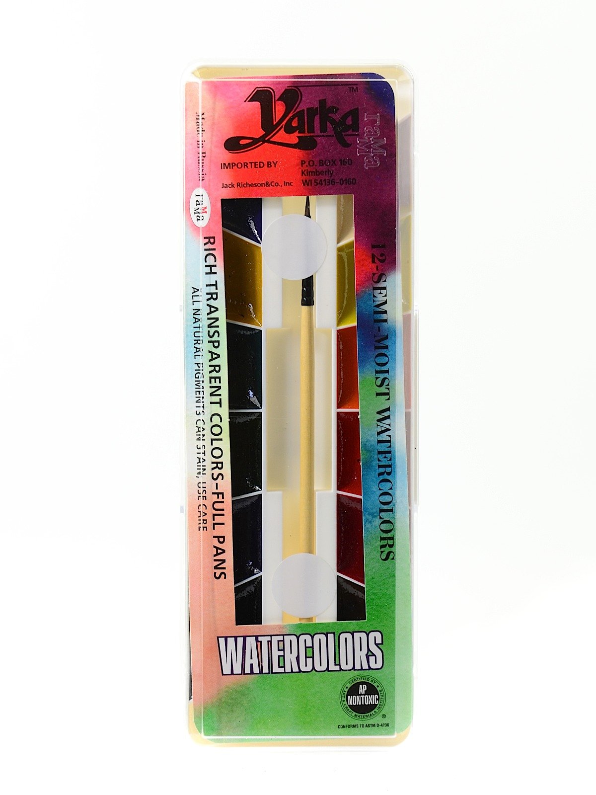 Jack Richeson Yarka Student Semi Moist Watercolor Set 12ct