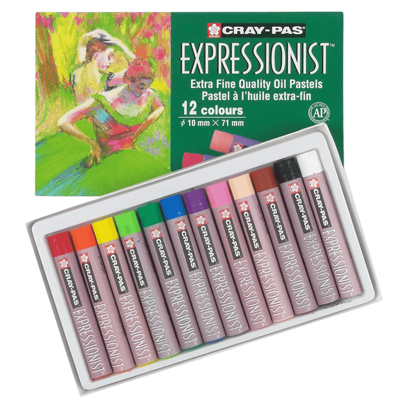 SAKURA Cray - Pas Expressionist Oil Pastel Set - 12 Colors - Guiry's