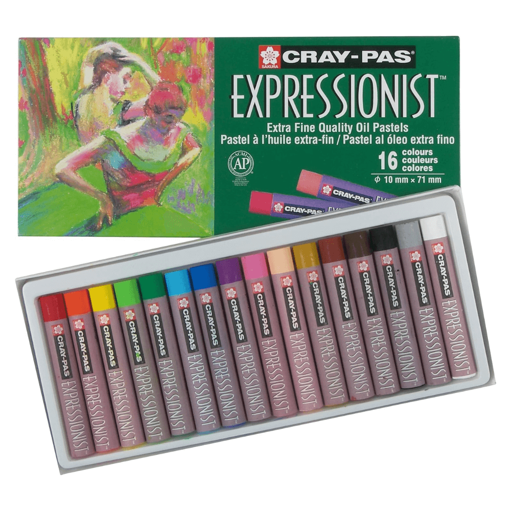 SAKURA Cray - Pas Expressionist Oil Pastel Set - 16 Colors - Guiry's