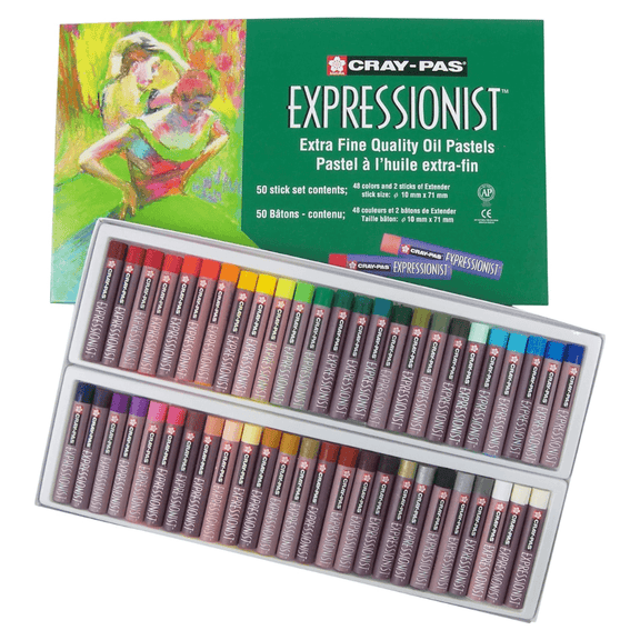 SAKURA Cray - Pas Expressionist Oil Pastel Set - 50 Sticks - Guiry's