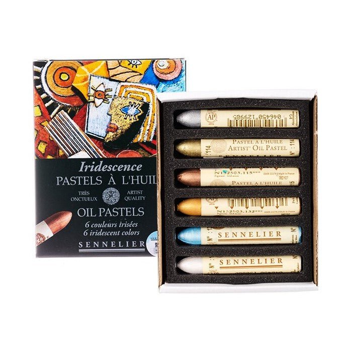 Sennelier Iridescent Oil Pastels - Set of 6 - Guiry's