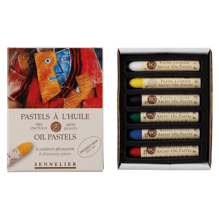 Sennelier Oil Pastel Sets 6 - Color Discovery Set - Guiry's