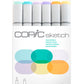 Copic Sketch Marker Set, 6-Colors, Pale Pastels