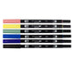 Tombow Dual Brush Pen Art Markers, Manga Illustration, Moon 6-Pack