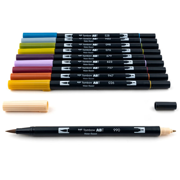 Tombow Dual Brush Muted 10 Colors - Guiry's