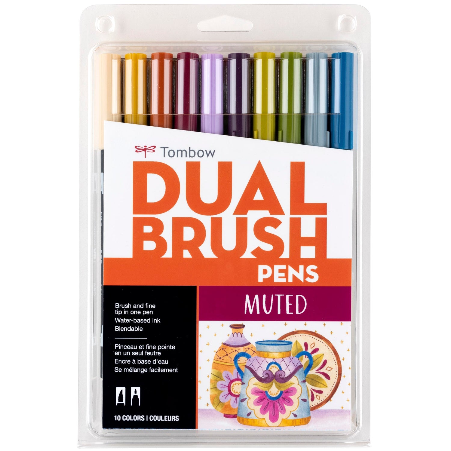 Tombow Dual Brush Muted 10 Colors - Guiry's