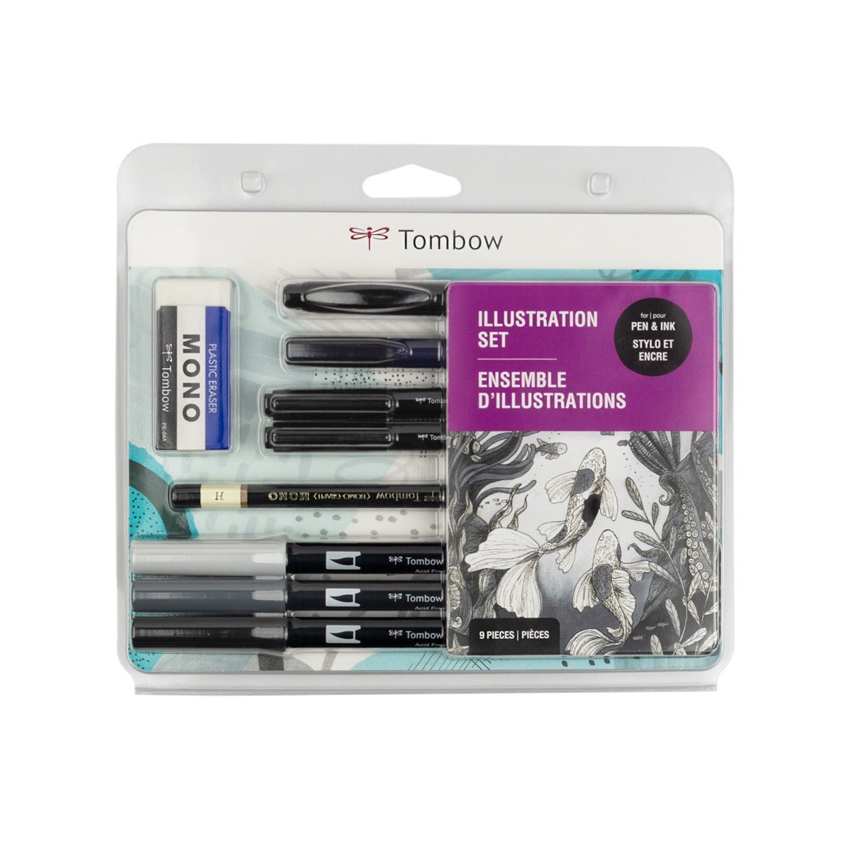 Tombow Illustration Set - 9 Pieces - Guiry's