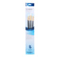 Princeton Brush Real Value 4-Brush White Taklon Brush Set, Round 1, Bright 4, Filbert 4, Flat 6