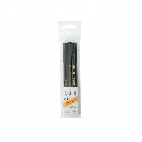 Yasutomo Calligraphy Black Set 3pc - Guiry's